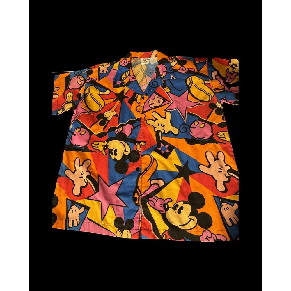 Vintage Men's 80s Mickey & Co. Bowling Shirt Button Down Rare